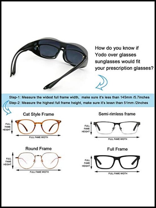 Fit Over Glasses Polarized Sunglasses UV400 Protection Unisex main image 4